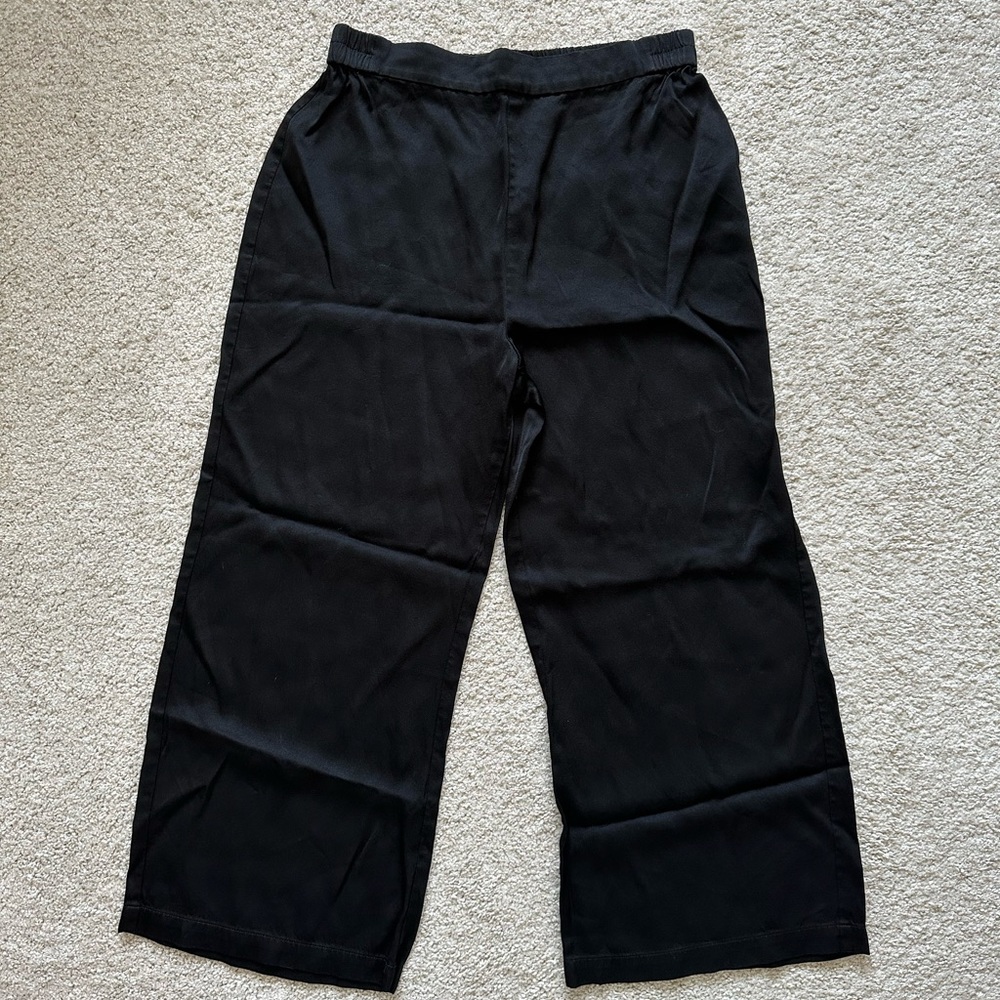 Reformation silky high waisted cropped pants
